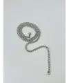 Rodyum Çelik Erkek Kolye 60 Cm - Ekl0001