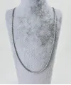 Rodyum Çelik Erkek Kolye 60 Cm - Ekl0004