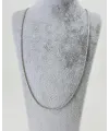 Rodyum Çelik Erkek Kolye 60 Cm - Ekl0005