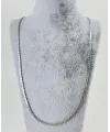 Rodyum Çelik Erkek Kolye 60 Cm - Ekl0009