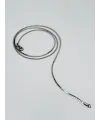 Rodyum Çelik Erkek Kolye 60 Cm - Ekl0009