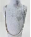 Rodyum Çelik Erkek Kolye 60 Cm - Ekl0010