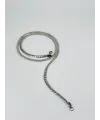 Rodyum Çelik Erkek Kolye 60 Cm - Ekl0010