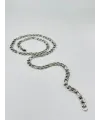 Rodyum Çelik Erkek Kolye 60 Cm - Ekl0012