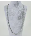 Rodyum Çelik Erkek Kolye 60 Cm - Ekl0014