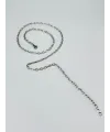 Rodyum Çelik Erkek Kolye 60 Cm - Ekl0014