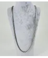 Rodyum Çelik Erkek Kolye 60 Cm - Ekl0020