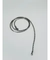 Rodyum Çelik Erkek Kolye 60 Cm - Ekl0021