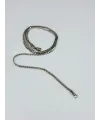 Rodyum Çelik Erkek Kolye 60 Cm - Ekl0034
