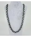 Rodyum Çelik Erkek Kolye 60 Cm - Ekl0039