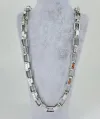 Rodyum Çelik Erkek Kolye 60 Cm - Ekl0040