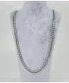 Rodyum Çelik Erkek Kolye 60 Cm - Ekl0053