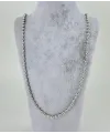 Rodyum Çelik Erkek Kolye 60 Cm - Ekl0054
