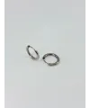 Rodyum   Çelik Erkek Küpe Çap (10 Mm) Kalınlık (2 Mm) - Ekp0025