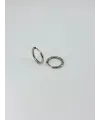 Rodyum   Çelik Erkek Küpe Çap (12 Mm) Kalınlık (2 Mm) - Ekp0027