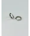 Rodyum   Çelik Erkek Küpe Çap (12 Mm) Kalınlık (3 Mm) - Ekp0012