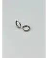 Rodyum  Çelik Erkek Küpe Çap (7 Mm) Kalınlık (2 Mm) - Ekp0026