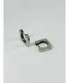 Rodyum  Çelik Erkek Küpe Çap (9 Mm) Kalınlık (3 Mm) - Ekp0013