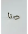 Rodyum Çelik Erkek Küpe Çap (9 Mm) Kalınlık (3 Mm) - Ekp0017