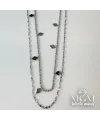 Rodyum Çelik Kolyeler 40 + 5 Cm Uzatma Payı - Kl0052