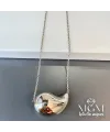 Rodyum Çelik Kolyeler 40 + 5 Cm Uzatma Payı - Kl0099