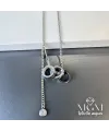 Rodyum Çelik Kolyeler 40 + 5 Cm Uzatma Payı - Kl0175