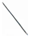 Rodyum-mavi Çelik  Erkek Çelik Bileklik Boy 21.5 Cm / En 0.6 Mm - Ebl0070