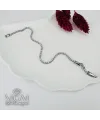 Rodyum Pirinç Bileklikler 18+2 Cm Uzatma Payı - Kbl0111