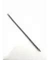 Rodyum-siyah Çelik  Erkek Çelik Bileklik Boy 21.5 Cm / En 0.6 Mm  - Ebl0047