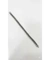 Rodyum-siyah Çelik  Erkek Çelik Bileklik Boy 21.5 Cm / En 0.8 Mm  - Ebl0048