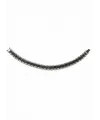 Rodyum-siyah Çelik  Erkek Çelik Bileklik Boy 21.5 Cm / En 1.0 Cm  - Ebl0046