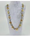 Rodyum Ve   Çelik Erkek Kolye 60 Cm - Ekl0046