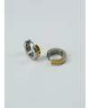 Rodyum Ve   Çelik Erkek Küpe Çap (9 Mm) Kalınlık (4 Mm) - Ekp0003