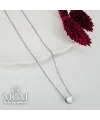 Rodyum Zincir : Çelik Çelik Kolye 40+5 Cm - Kl0238