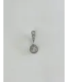 Rodyum Zirkon Taşlı Bar Ve Top: Çelik Göbek - Pg0147