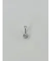 Rodyum Zirkon Taşlı Çelik Göbek - Pg0034