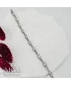 Rodyum Zirkon Taşlı Pirinç Bileklikler 17+2 Cm - IEG0062