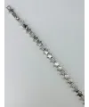 Rodyum Zirkon Taşlı Pirinç Bileklikler 17+2 Cm  - Kbl0370