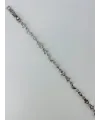 Rodyum Zirkon Taşlı Pirinç Bileklikler 17+2 Cm  - Kbl0371