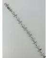 Rodyum Zirkon Taşlı Pirinç Bileklikler 17+2 Cm  - Kbl0373