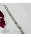 Rodyum Zirkon Taşlı Pirinç Bileklikler 18+2 Cm - IEG0039