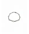 Rodyum Zirkon Taşlı Pirinç Cm Bileklik 17+2 Cm  - Kbl0435