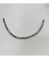 Rodyum Zirkon Taşlı Pirinç Cm Bileklik 17+2 Cm  - Kbl0438