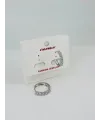Rodyum Zirkon Taşlı Pirinç Küpeler - Kp00441