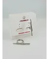 Rodyum Zirkon Taşlı Pirinç Küpeler - Kp00450
