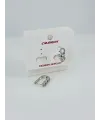 Rodyum Zirkon Taşlı Pirinç Küpeler - Kp00453