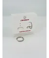 Rodyum Zirkon Taşlı Pirinç Küpeler - Kp00473