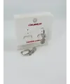 Rodyum Zirkon Taşlı Pirinç Küpeler - Kp00476