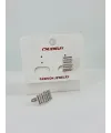 Rodyum Zirkon Taşlı Pirinç Küpeler - Kp00498
