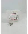 Rodyum Zirkon Taşlı Pirinç Küpeler - Kp00504